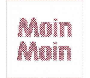 Stickdatei - Moin Moin Kreuzstich